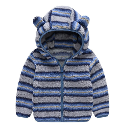 Peris Gems  Cute Bear Ear Fleece Lined Winter Jackets for Children SHEIN Amazon Temu