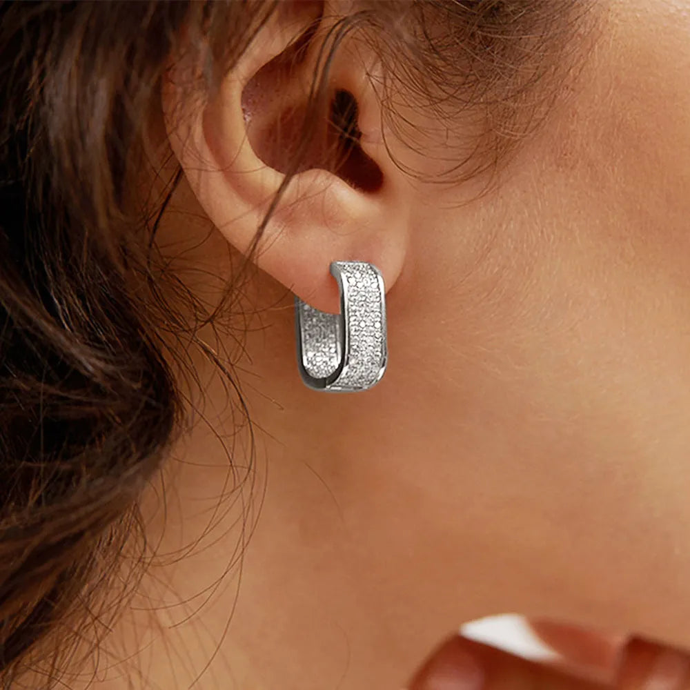 Peris Gems  Dainty Cute CZ Diamond Square Earrings for Women SHEIN Amazon Temu
