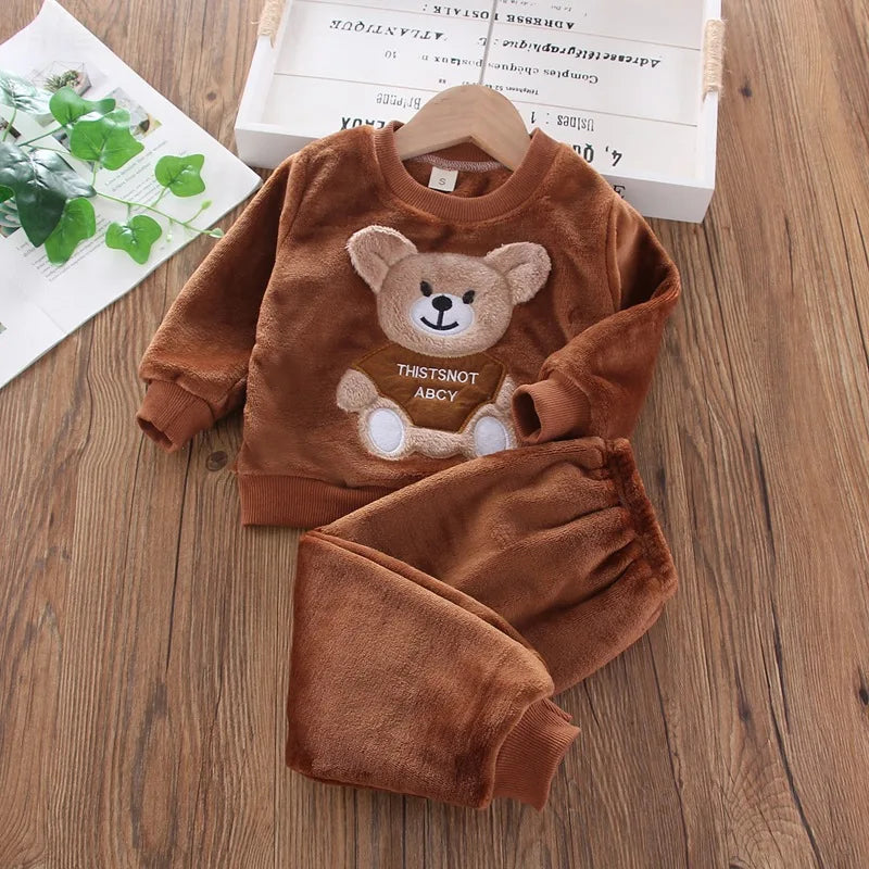 Peris Gems  dark brown / 3T Kids 2pc Light Brown Teddy Bear Sweatshirt and Pants Set SHEIN Amazon Temu