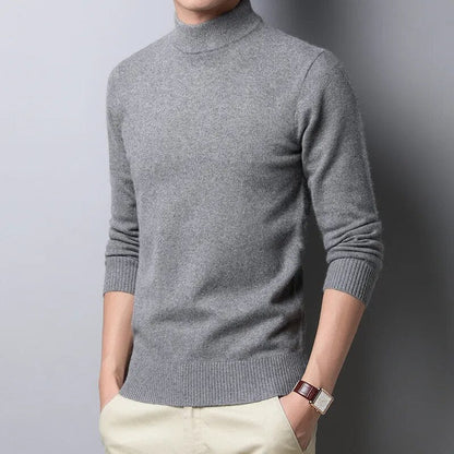 Peris Gems  dark grey / M Half Turtleneck Solid Colored Thick Sweaters for Men SHEIN Amazon Temu