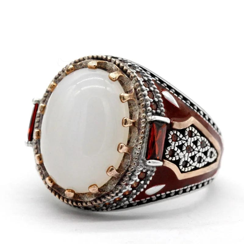 Peris Gems  Domineering Moonstone Inlaid Rings for Men SHEIN Amazon Temu