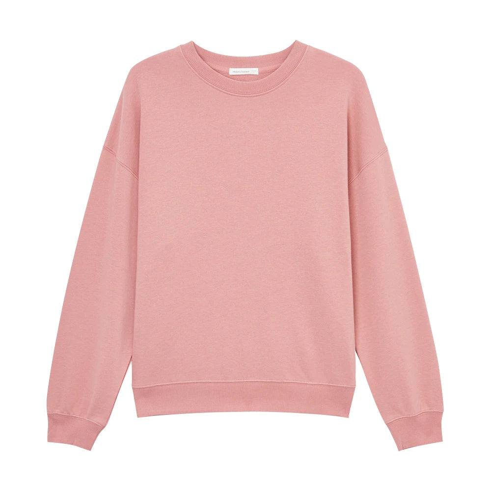 Peris Gems  Dusty Rose / S Round Neck Spring Fall Knitted Sweatshirts for Women SHEIN Amazon Temu