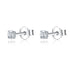 Peris Gems E2056S / 2mm 100% Real Sterling Silver 925 Fashion Stud Earrings Small Single Diamond Stud Wedding Engagement Jewelry Gift for Women Girls SHEIN Amazon Temu
