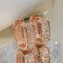 Peris Gems  E2397 Dainty Cute CZ Diamond Square Earrings for Women SHEIN Amazon Temu