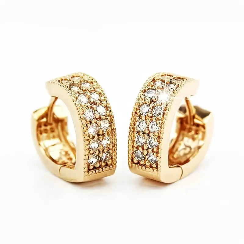 Peris Gems  E2508 Dainty Cute CZ Diamond Square Earrings for Women SHEIN Amazon Temu