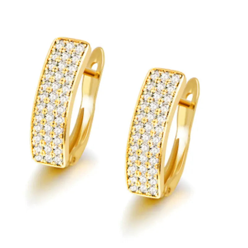 Peris Gems  E2820 Dainty Cute CZ Diamond Square Earrings for Women SHEIN Amazon Temu
