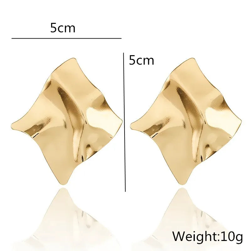Peris Gems  ES2126-01 Korea Pearl Earrings for Women - Round Geometric Studs SHEIN Amazon Temu