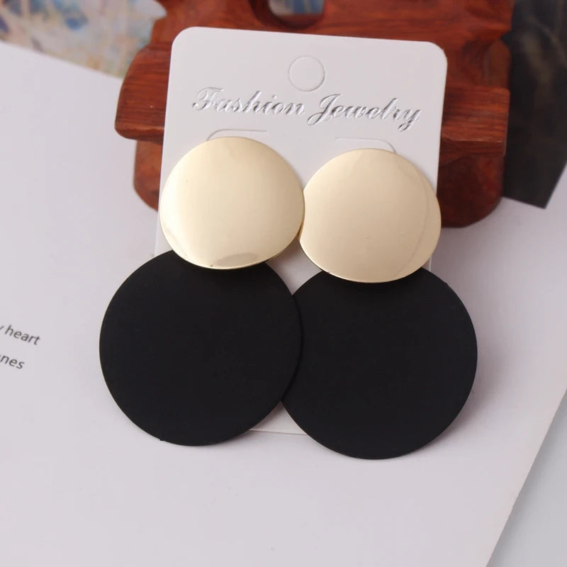 Peris Gems  ES2145 Korea Pearl Earrings for Women - Round Geometric Studs SHEIN Amazon Temu