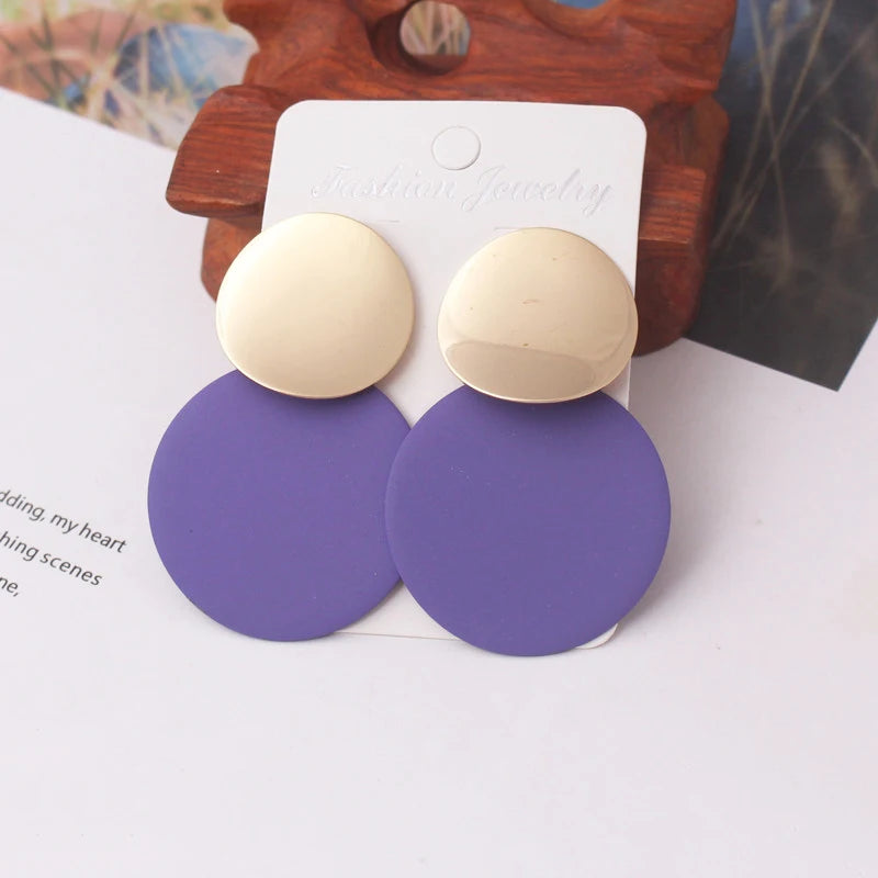 Peris Gems  ES2215-07 Korea Pearl Earrings for Women - Round Geometric Studs SHEIN Amazon Temu