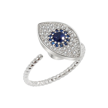 Peris Gems Evil Eye Silver / resizable 10mm Anxiety Rings For Women Y2k Jewelry Rings Butterfly Daisy Bead Anti Stress Fidget Spinner Rings For Teens 2024 Aesthetic SHEIN Amazon Temu
