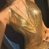 Peris Gems  Gold / S Backless Sequin Night Dress for Women | Glittery Dress SHEIN Amazon Temu