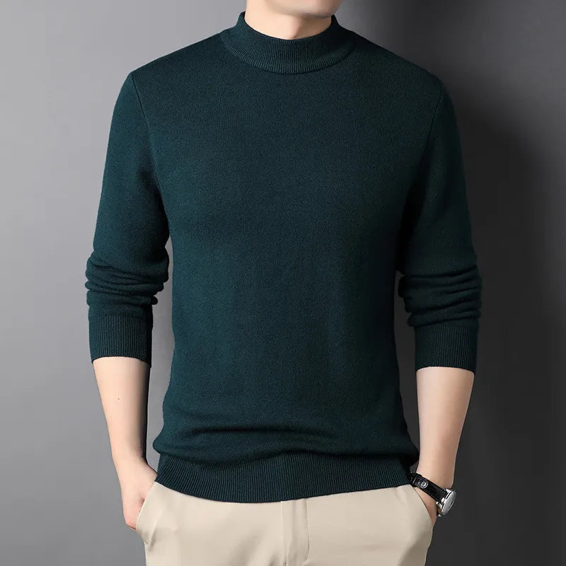 Peris Gems  green / M Half Turtleneck Solid Colored Thick Sweaters for Men SHEIN Amazon Temu