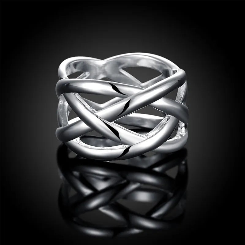 Peris Gems  Intertwined 925 Silver Wedding Rings for Women SHEIN Amazon Temu