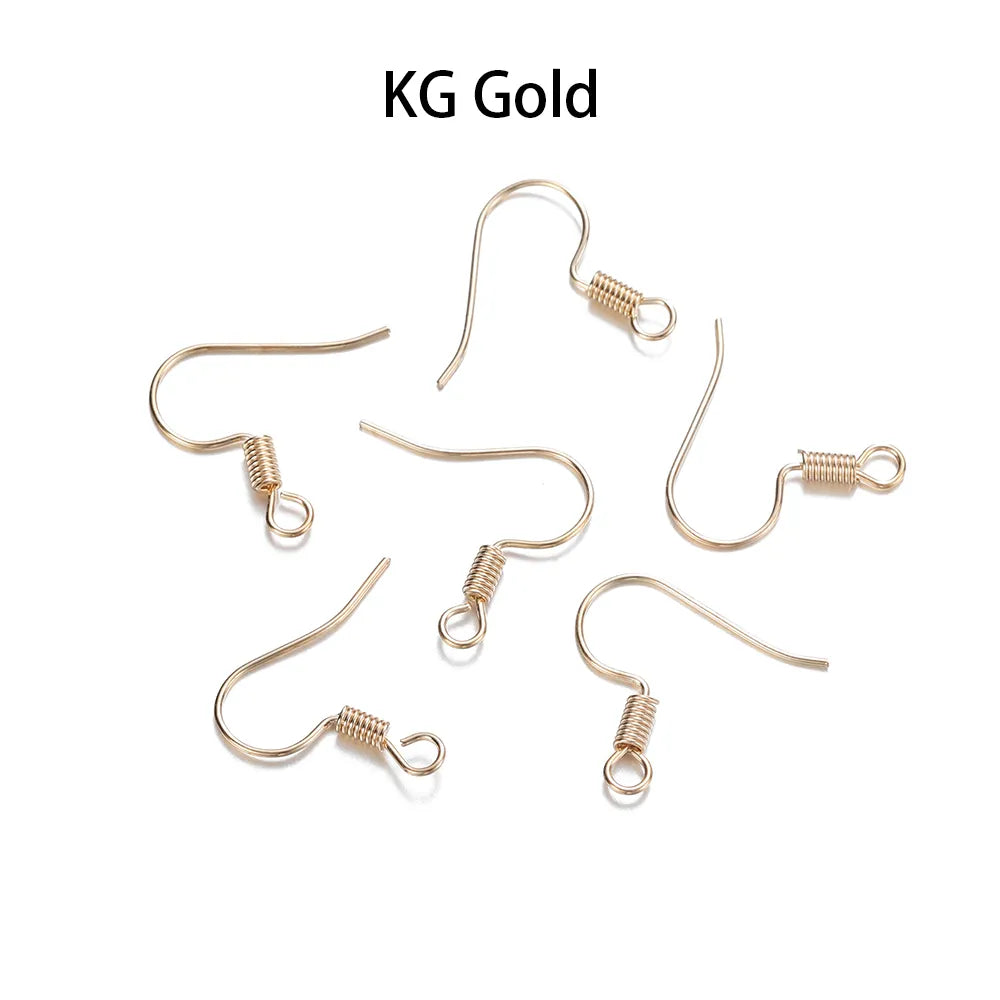 Peris Gems KC Glod 4 / Parallel 100pcs/lot 20*17mm 10 Color Iron Bead Charms Earring Wires With Ear Hook Earrings Clasp Findings Supplies For Jewelry Making DIY SHEIN Amazon Temu
