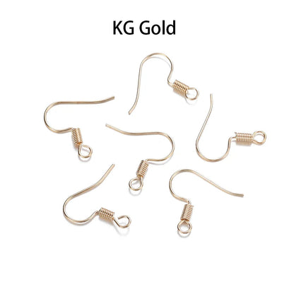 Peris Gems KC Glod 4 / Parallel 100pcs/lot 20*17mm 10 Color Iron Bead Charms Earring Wires With Ear Hook Earrings Clasp Findings Supplies For Jewelry Making DIY SHEIN Amazon Temu