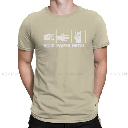 Peris Gems  Khaki / S Heavy Metal Lover Graphic T-shirts for Men SHEIN Amazon Temu