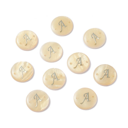Peris Gems Letter.A 10pcs Freshwater Shell Links Connectors Flat Round Golden  16x4mm For DIY Jewelry Accessories Making Handicrafts Supplies 10pcs Freshwater Shell Links Connectors Flat Round Golden  16x4mm For DIY Jewelry Accessories Making Handicrafts Supplies SHEIN Amazon Temu