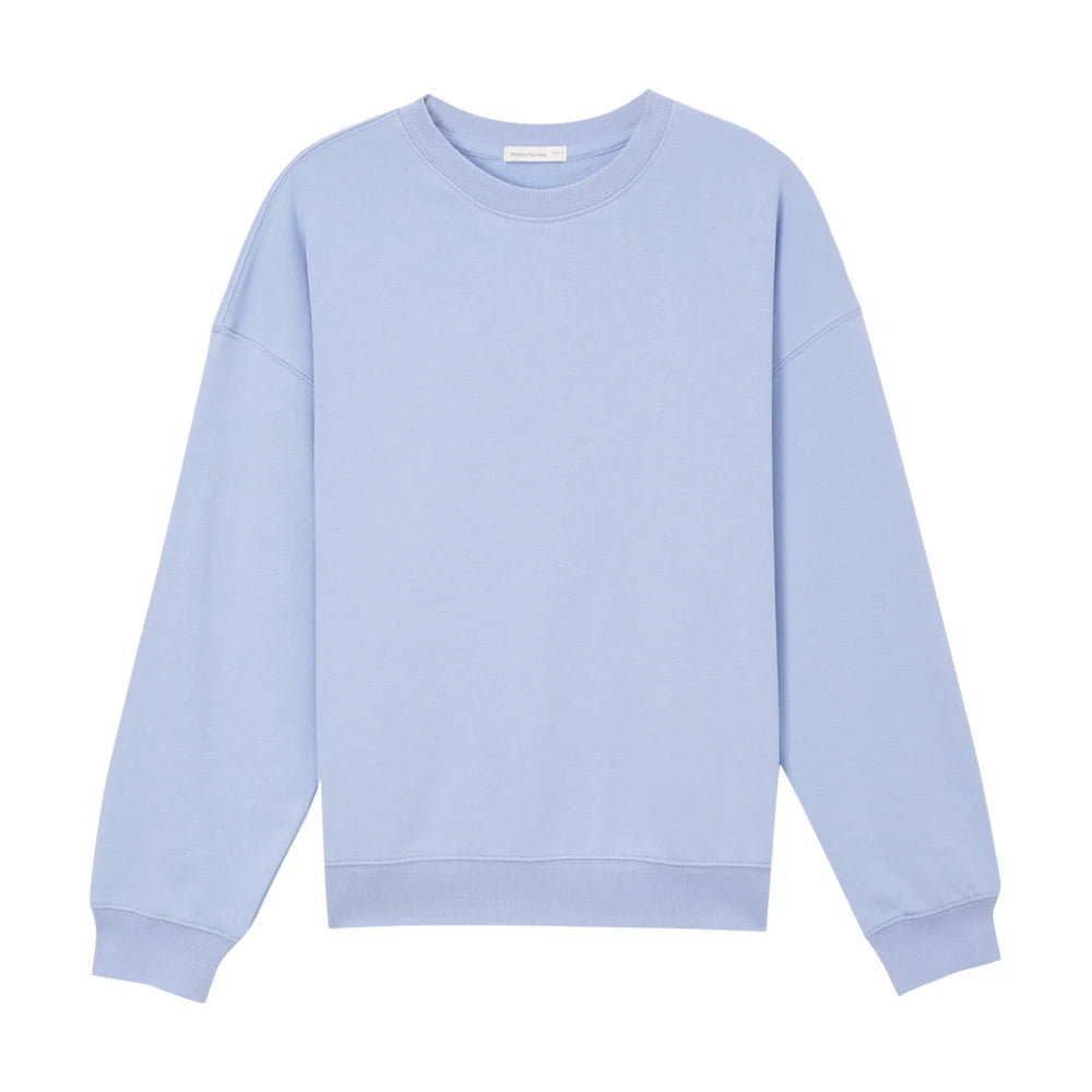 Peris Gems  Light Blue / S Round Neck Spring Fall Knitted Sweatshirts for Women SHEIN Amazon Temu