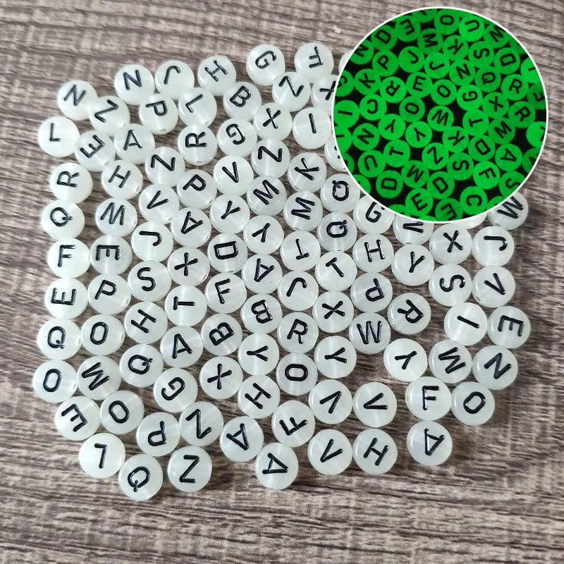 Peris Gems luminous / 100pcs 100/200pcs Letter Beads White Black Round Gold Silver Color Acrylic Alphabet Beads for Jewelry Bracelet Necklace Key Chain DIY SHEIN Amazon Temu