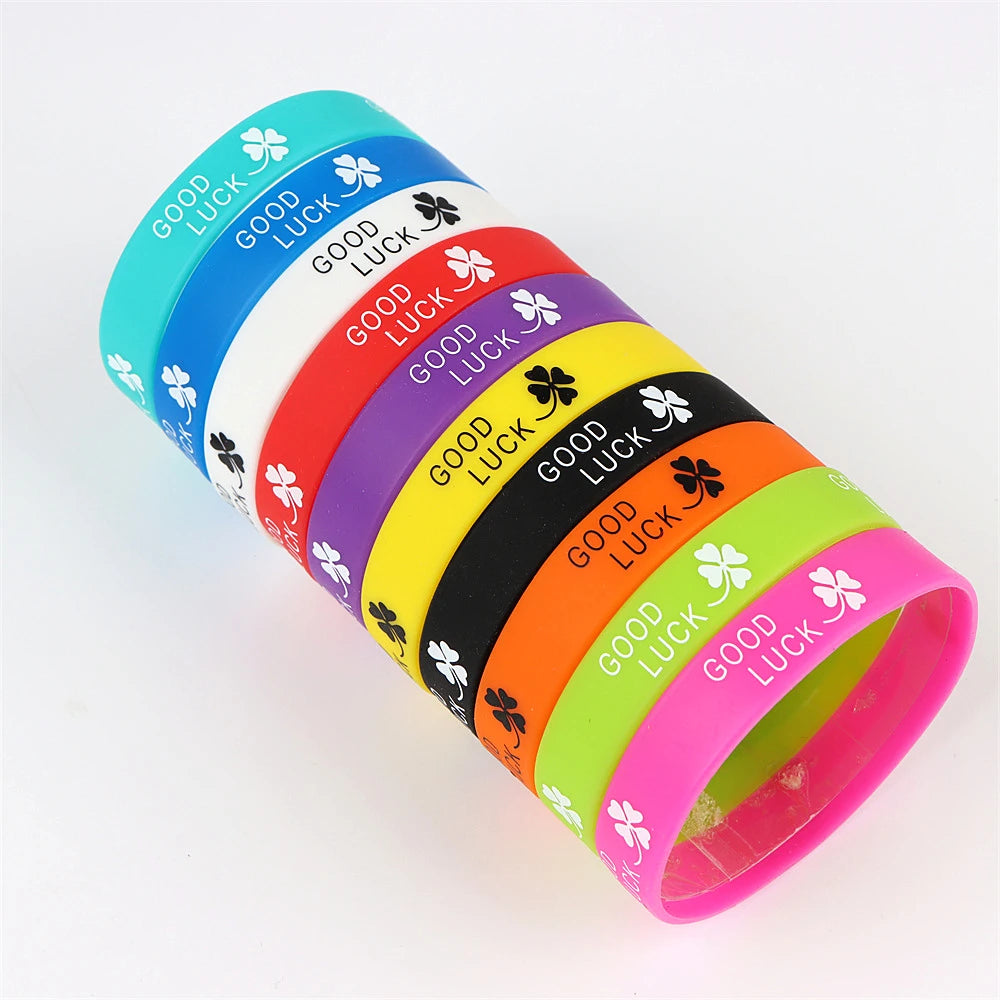 Peris Gems m / CHINA / 30pcs 10/20/30/50Pcs/Lot Fashion Simple Luminous Silicone Bracelet For Men Women Sports Love Mixed Style Jewelry Birthday Party Gifts SHEIN Amazon Temu