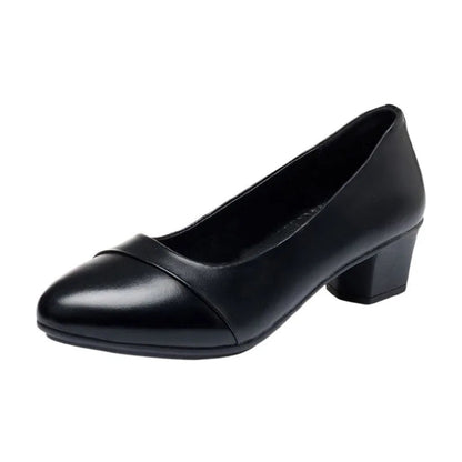 Peris Gems  Mid Heek PU Leather Office Loafers for Women SHEIN Amazon Temu