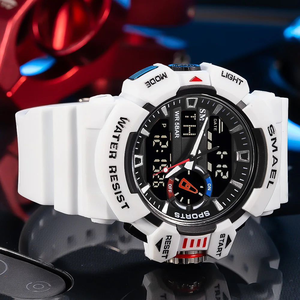 Peris Gems  Military Stopwatch LED Alarm Clock Watches for Men SHEIN Amazon Temu