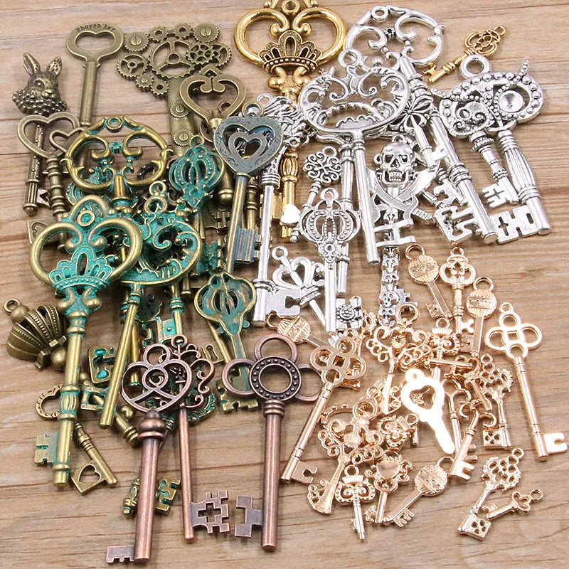 Peris Gems Mix / 30g 100g 50g 30g Mixed Key Charms 6 Color Bracelets Necklace Craft Metal Pendant For Jewelry Making DIY Supplies Wholesale SHEIN Amazon Temu
