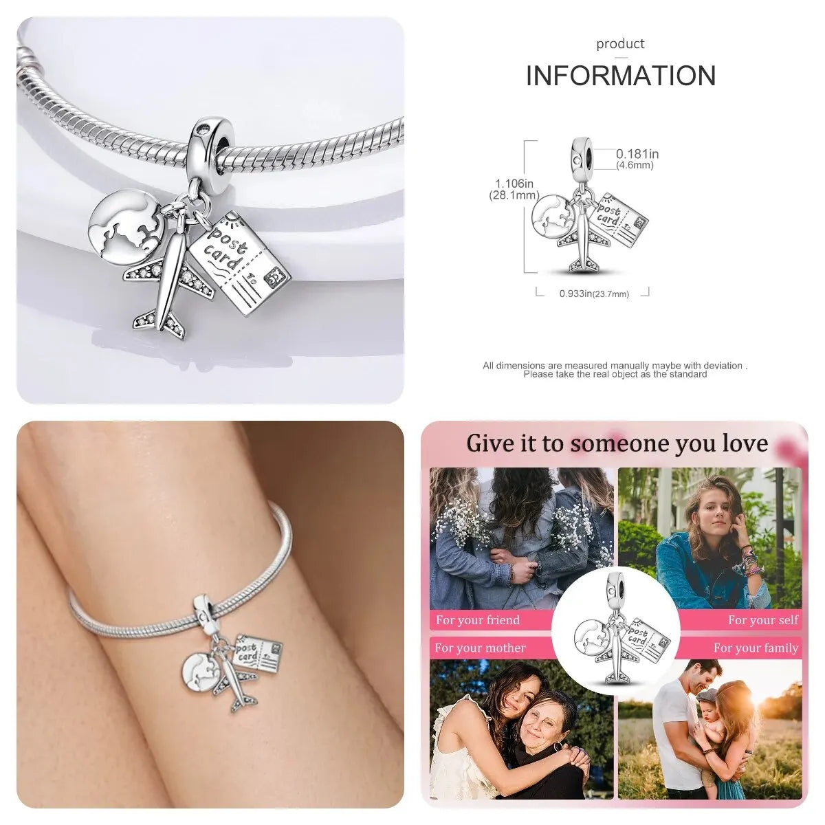 Peris Gems MULA 1PC Silver Plated Dangle Charms Fit Original Snake Chain Charm Bracelet DIY For Women Jewelry Making Gift MULA 1PC Silver Plated Dangle Charms Fit Original Snake Chain Charm Bracelet DIY For Women Jewelry Making Gift SHEIN Amazon Temu