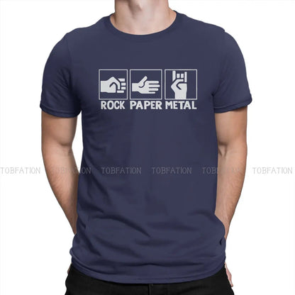 Peris Gems  Navy Blue / S Heavy Metal Lover Graphic T-shirts for Men SHEIN Amazon Temu