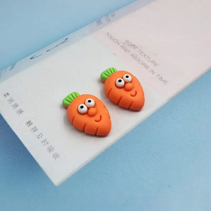 Peris Gems  no hook carrot 10pcs Cute Vegetable Veggie Tales Inspired Resin Charms SHEIN Amazon Temu