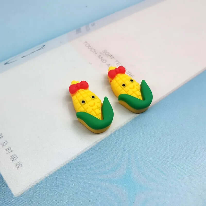 Peris Gems  no hook corn 10pcs Cute Vegetable Veggie Tales Inspired Resin Charms SHEIN Amazon Temu