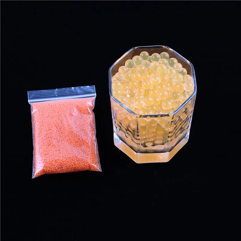 Peris Gems Orange 10000 Pcs/Bag Home Decor Pearl Shaped Crystal Soil Water Beads Bio Gel Ball For Flower/Weeding Mud Grow Magic Jelly Balls SHEIN Amazon Temu