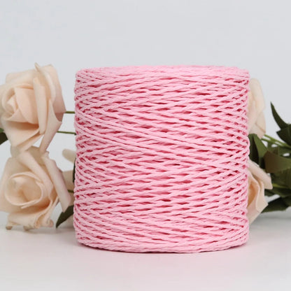 Peris Gems pink 100g/ball Raffia Yarn Kintting Paper Straw Yarn for Crocheting Hat Fancy Yarn Flower Packing Summer Fashion Handmade Material SHEIN Amazon Temu