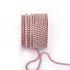 Peris Gems Pink-Clear / SS6--10Yards 10 Yards Glass crystal Strass Rhinestone Cup Chain Sew On Diamond Glue-On Close Chains Glitter Trim Cup Chain sew on Garment G12 SHEIN Amazon Temu