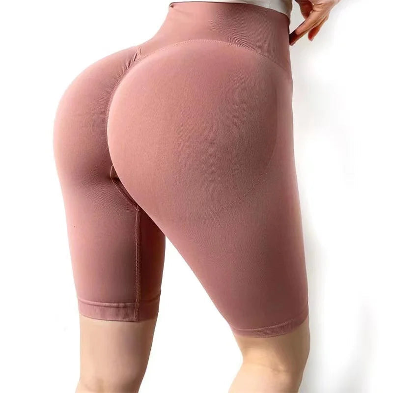 Peris Gems  Pink Shorts / XL70-80kg Knitted Invisible Zipper Workout Leggings for Women SHEIN Amazon Temu
