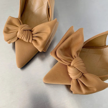 Peris Gems  Pointed Toe Bowtie Slip On Shoes for Women SHEIN Amazon Temu