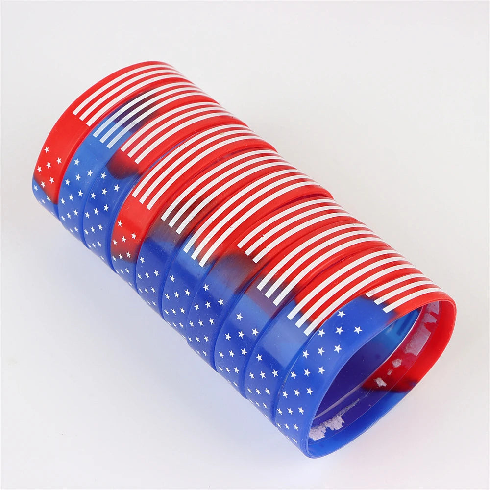 Peris Gems q / CHINA / 30pcs 10/20/30/50Pcs/Lot Fashion Simple Luminous Silicone Bracelet For Men Women Sports Love Mixed Style Jewelry Birthday Party Gifts SHEIN Amazon Temu