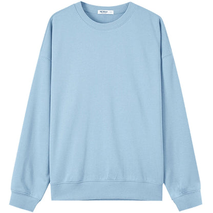 Peris Gems  Quiet Blue / S Round Neck Spring Fall Knitted Sweatshirts for Women SHEIN Amazon Temu
