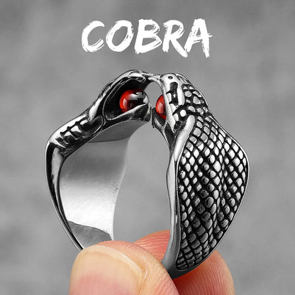 Peris Gems  R1072-Cobra / 8 Cobra Snake Stainless Steel Rings Collection Unisex SHEIN Amazon Temu