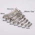 Peris Gems Rhodium / 3cm 10pcs French Barrette Style Spring Hair Clips Base Automatic Clip Blank Width Setting Bow Hairpin Supplies For Jewelry Making SHEIN Amazon Temu