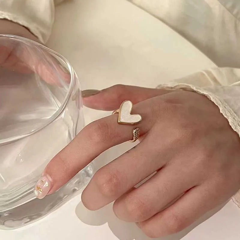 Peris Gems  Romantic Golden Heart Minimalist Rings for Women SHEIN Amazon Temu