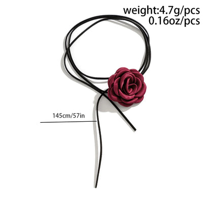 Peris Gems Romantic Gothic Big Rose Flower Clavicle Chain Necklace for Women Ladies Korean Fashion Adjustable Rope Choker Y2K Accessories Romantic Gothic Big Rose Flower Clavicle Chain Necklace for Women Ladies Korean Fashion Adjustable Rope Choker Y2K Accessories SHEIN Amazon Temu