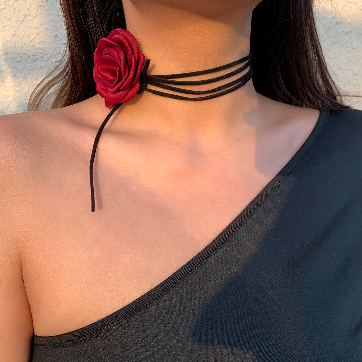 Peris Gems Romantic Gothic Big Rose Flower Clavicle Chain Necklace for Women Ladies Korean Fashion Adjustable Rope Choker Y2K Accessories Romantic Gothic Big Rose Flower Clavicle Chain Necklace for Women Ladies Korean Fashion Adjustable Rope Choker Y2K Accessories SHEIN Amazon Temu