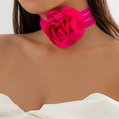 Peris Gems Rope Rose Red Romantic Gothic Big Rose Flower Clavicle Chain Necklace for Women Ladies Korean Fashion Adjustable Rope Choker Y2K Accessories Romantic Gothic Big Rose Flower Clavicle Chain Necklace for Women Ladies Korean Fashion Adjustable Rope Choker Y2K Accessories SHEIN Amazon Temu