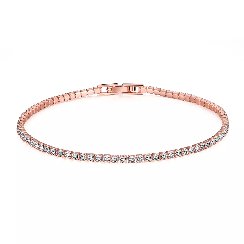 Peris Gems Rose 100% 925 Sterling Silver Simulated Moissanite Diamond Bracelets for Women Yellow White Gold Color Birthday Jewelry Gift SHEIN Amazon Temu