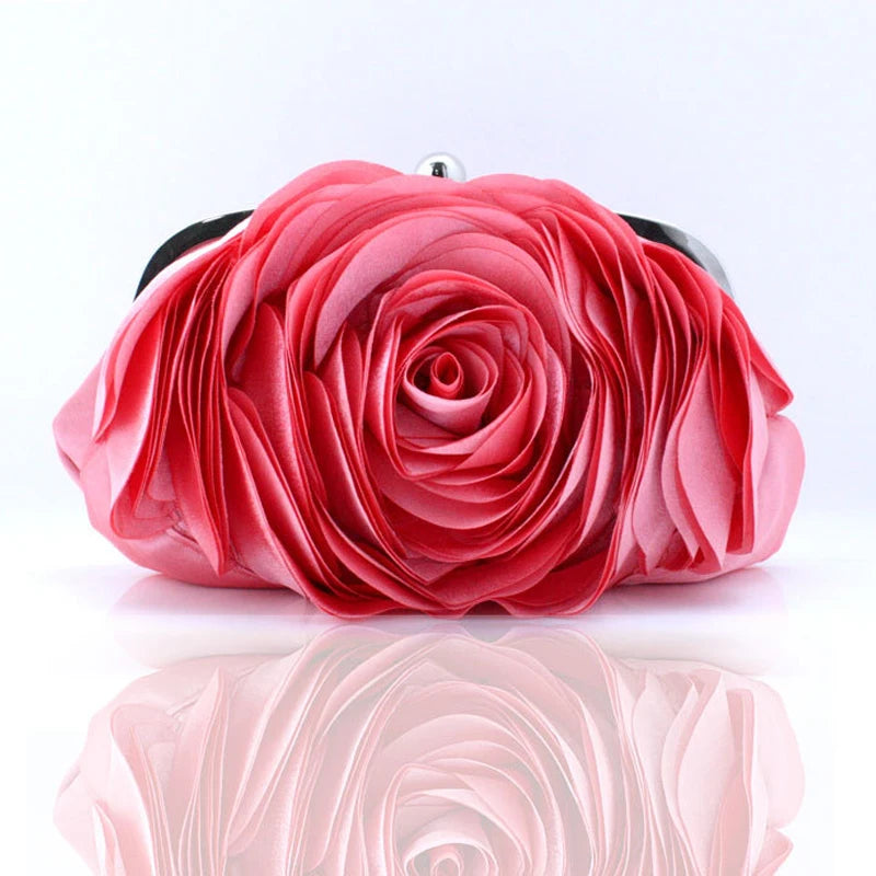 Peris Gems  Rose Flower Shaped Evening Clutch Purse for Women SHEIN Amazon Temu