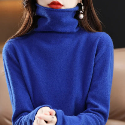 Peris Gems  royal blue / S Pure 100% Wool Autumn Winter Cashmere Sweaters for Women SHEIN Amazon Temu