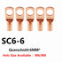 Peris Gems SC6-6 / 10PCS 10/25/50/100pcsCopper Lug Ring Wire Connectors Bare Cable Electric Crimp Terminal SC6-6 SC6-8 SC10-6 SC10-8 SC16-6 SC25-6 SC25-8 SHEIN Amazon Temu