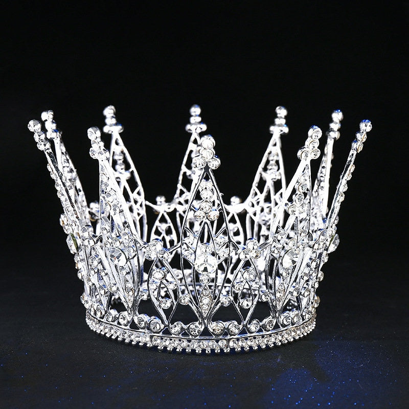 Peris Gems  Silver Pageant Bridal Tiara Crown for Women | Diamond Diadem Queen Crown Pageant Bridal Tiara Crown for Women | Diamond Diadem Crown SHEIN Amazon Temu
