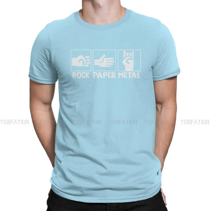 Peris Gems  SKY BLUE / S Heavy Metal Lover Graphic T-shirts for Men SHEIN Amazon Temu